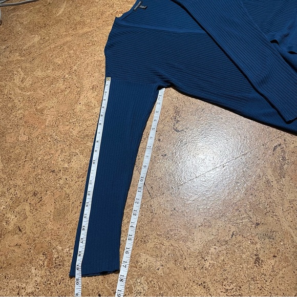 Eileen Fisher Ribbed Tencel Teal Open Cardigan Sweater Sz Petite Medium - Picture 11 of 11